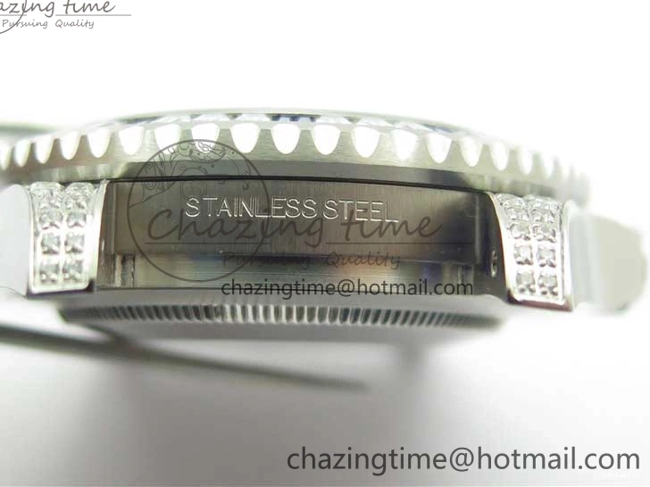 GMT-Master Blue 904L V3 Diamonds Jubilee Dial GMF Bracelet SA3285 II Steel On CHS White Bezel Black Edition Best 0330